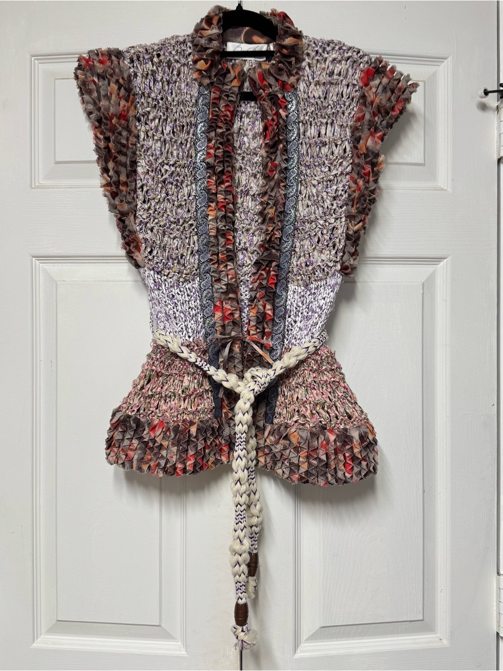 Y2K Byron Lars Beauty Mark RARE Runway Handwoven Articulated Vest Medium